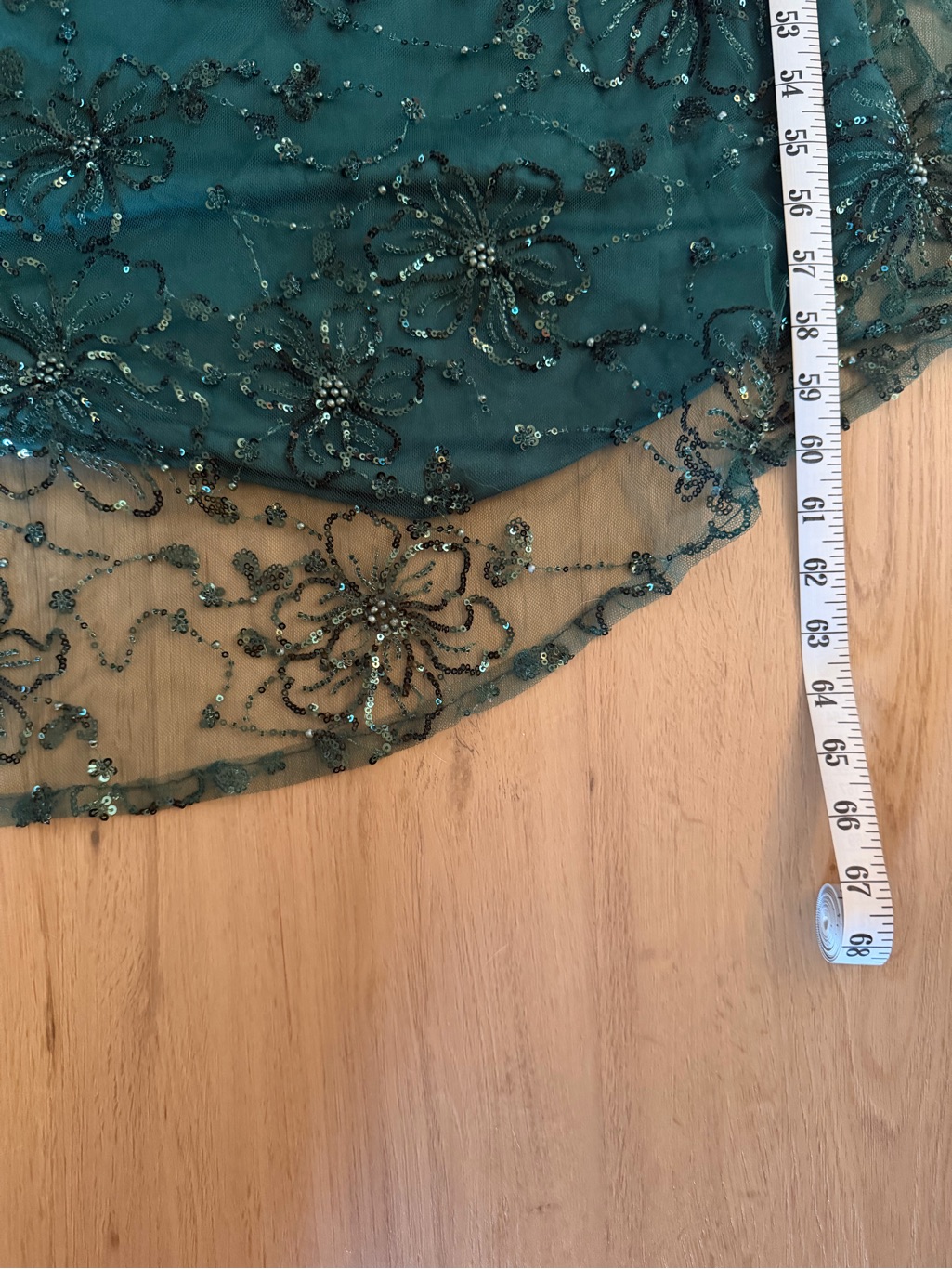 Emerald Green Custom-Made Ballbella Sequin Gown — image 7 of 8